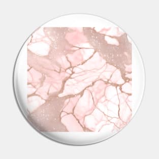 Light Pink Marble With Glitter Pin