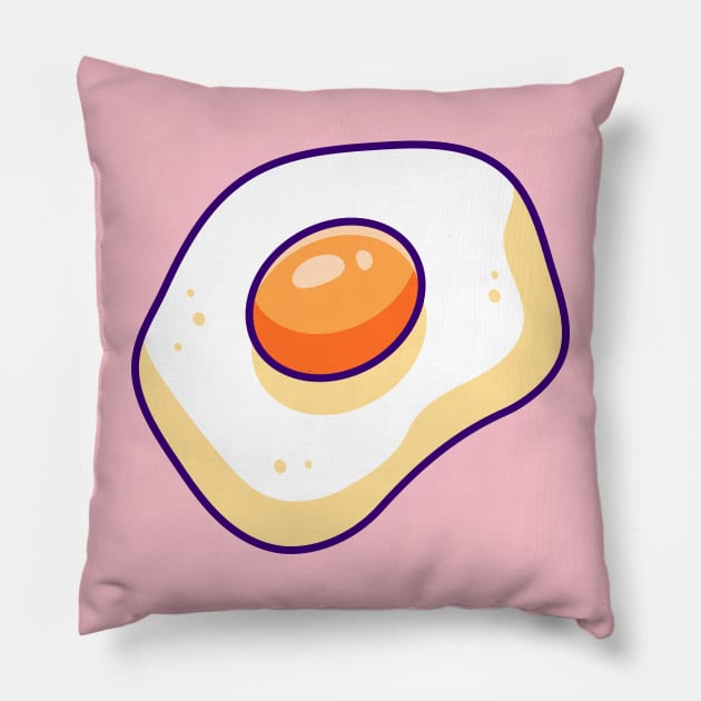 Floating Egg Cartoon Pillow by Catalyst Labs