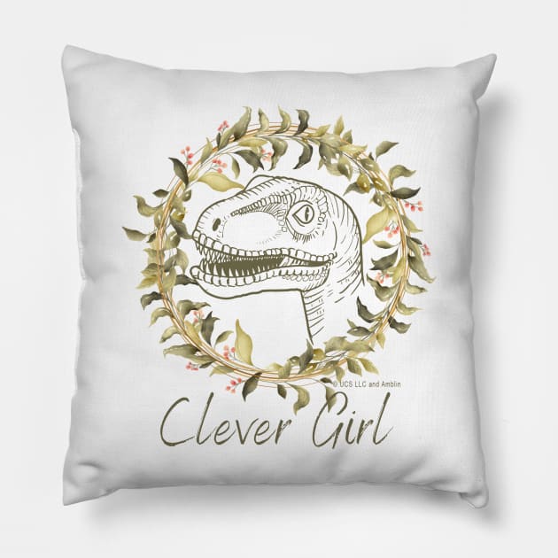 Clever Girl - Velociraptor Pillow by Jurassic Merch