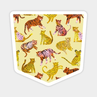 Pocket - Tigers and Leopards Savannah Magnet