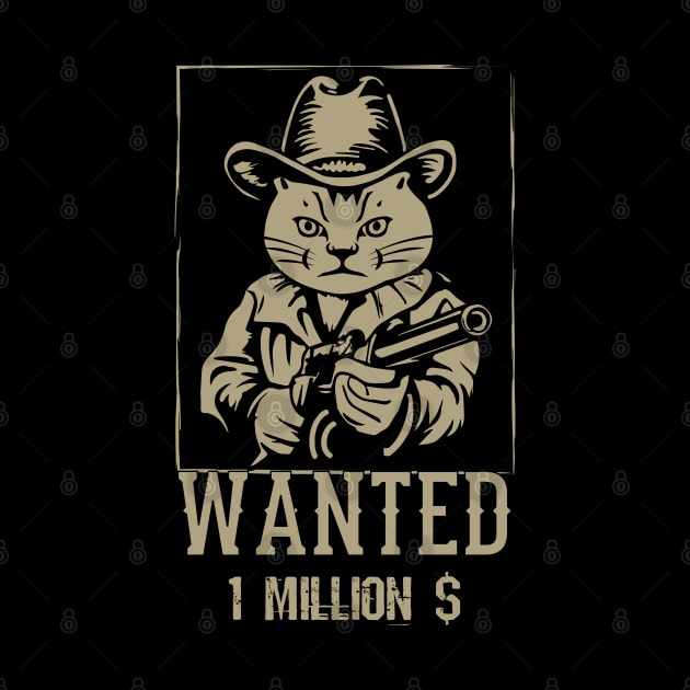 Wanted Dead Or Alive Cat by VecTikSam