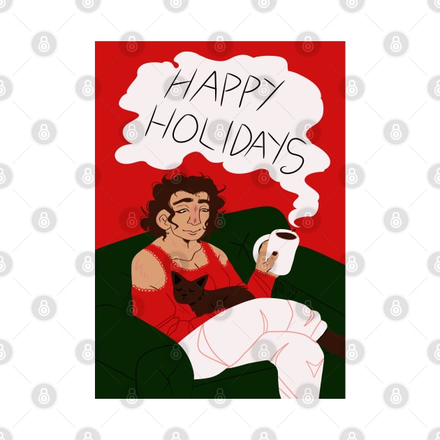 Happy Holidays Girl by VazMas Design