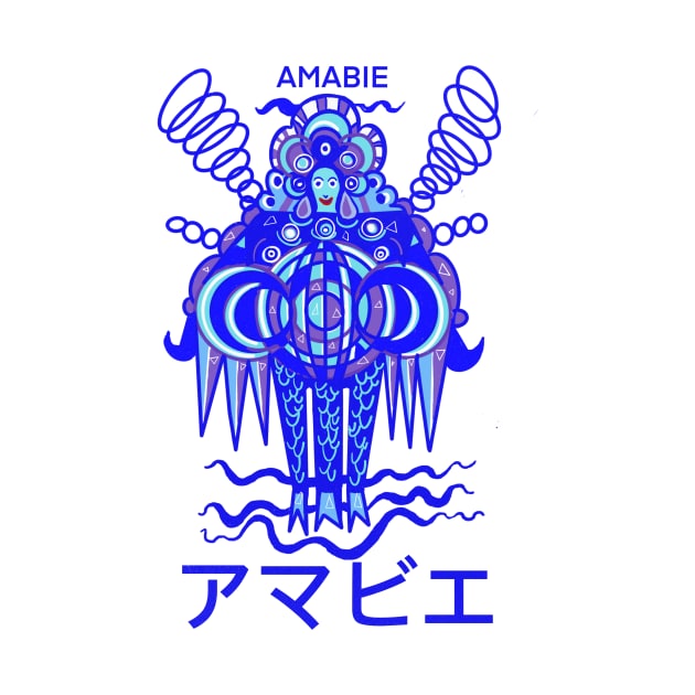 Amabie Japanese Yokai by Jaune O.T.