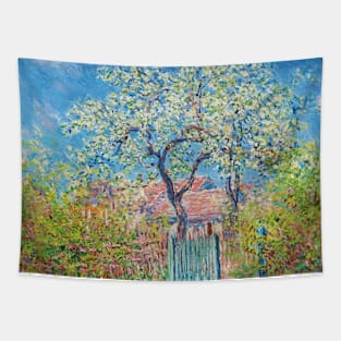 Poirier En Fleurs by Claude Monet Tapestry