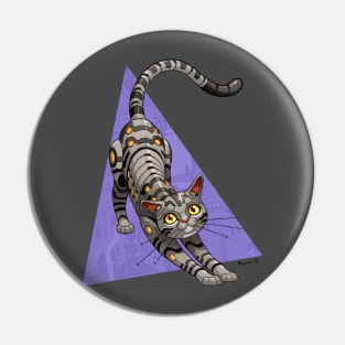 Cyborg Shorthair Cat Pin