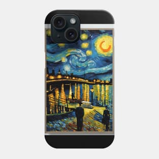 New York in starry night style Phone Case