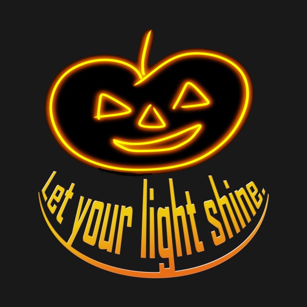 Halloween Pumpkin Let Your Light Shine by Klssaginaw