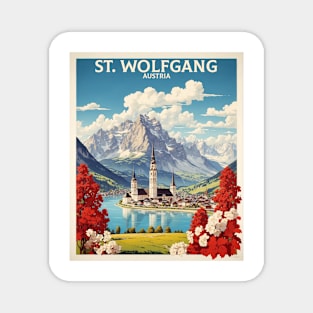 St Wolfgang Austria Vintage Travel Poster Tourism Magnet