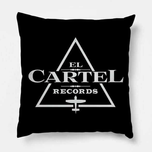 El Cartel Records Pillow by MindsparkCreative