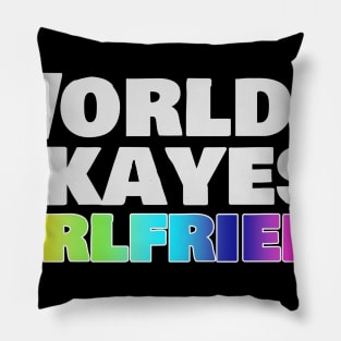 World's Okayest Girlfriend (Pride) Pillow