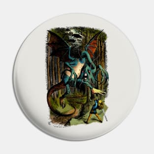 Alice Slays the Jabberwock Pin