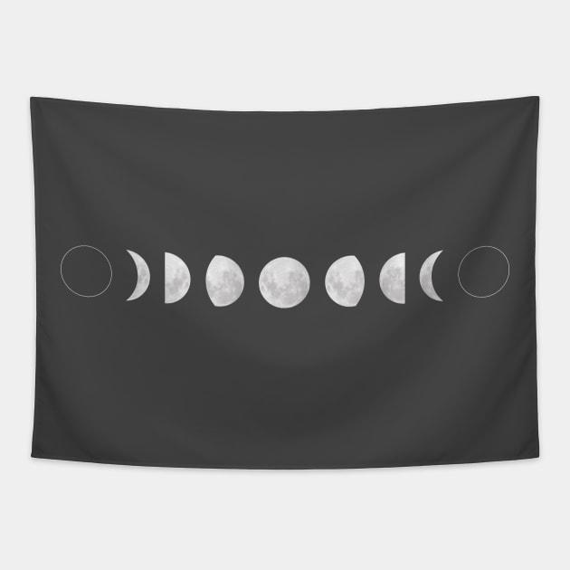 Phases of the Moon - Horizontal - Nature - Celestial - Lunar Tapestry by Creation247