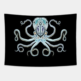 Octopus Sugar Skull Tapestry