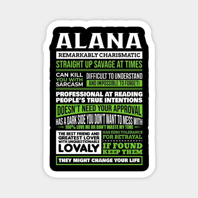 Alana Magnet by GrimdraksJokes