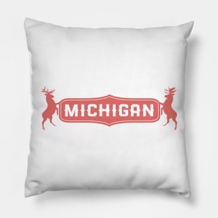 Michigan Elks: Rust Tone Pillow