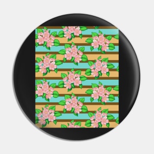 Apple Blossom Pattern Pin