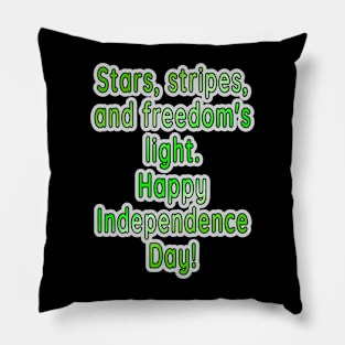 Freedom's Light: Celebrating Independence Day Pillow