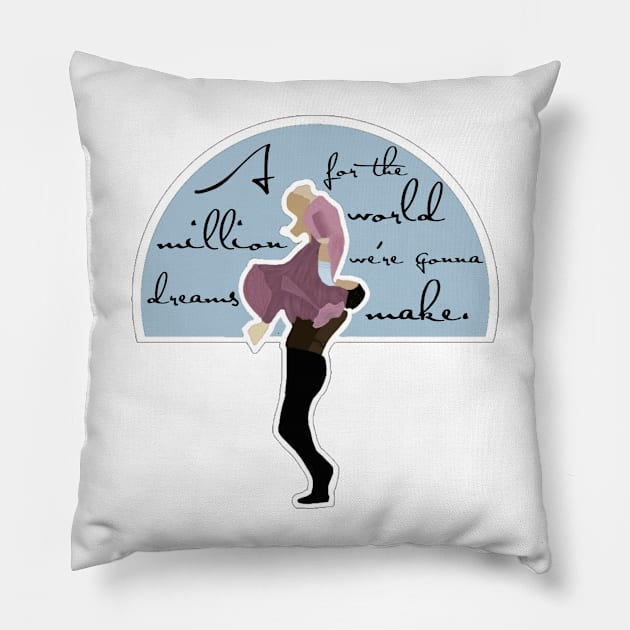 P.T. and Charity Pillow by Musiclovingmk