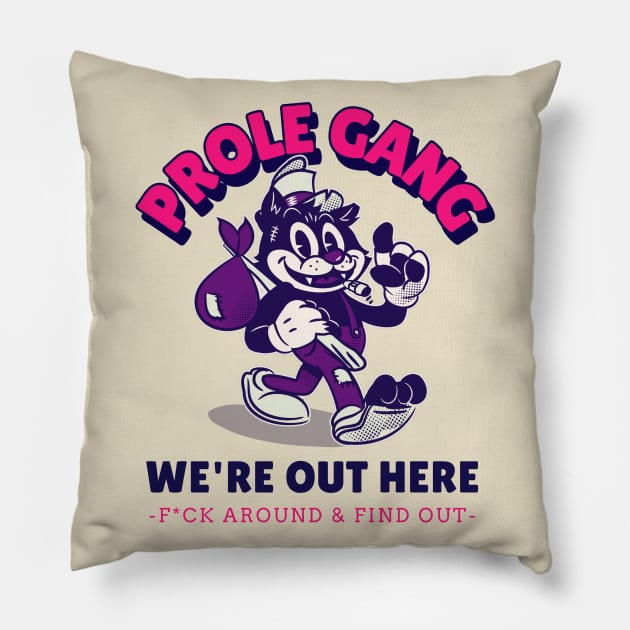 Prole Gang Cat Pillow by Sunshine&Revolt