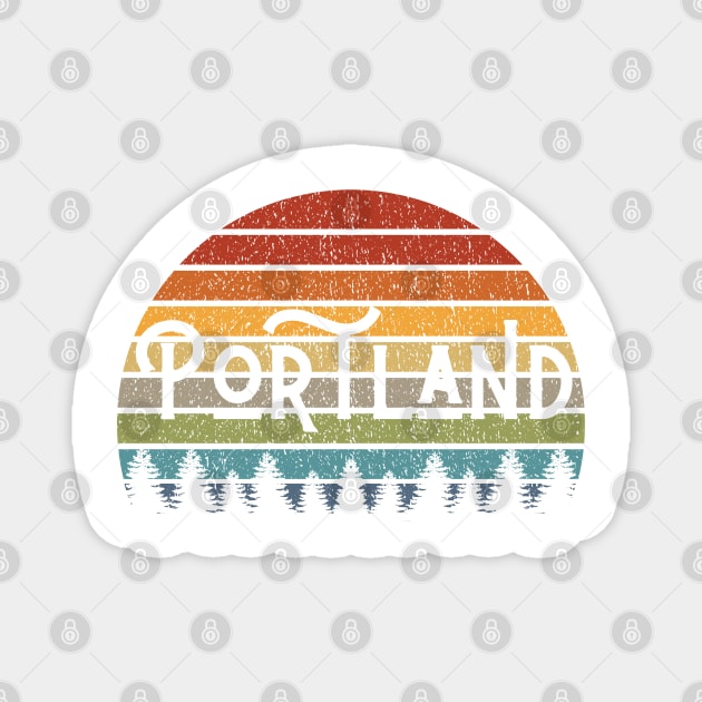 Portland Oregon Maine Design for Portland Pride Magnet by Hopscotch Shop Gifts