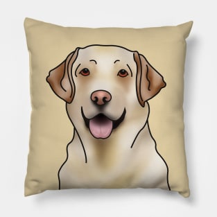 Labrador Retriever Dog Portrait Pillow