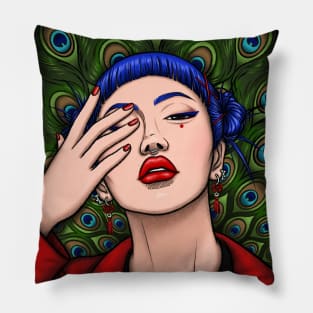 SWAG CHINESE CHARCOAL'S GIRL Pillow