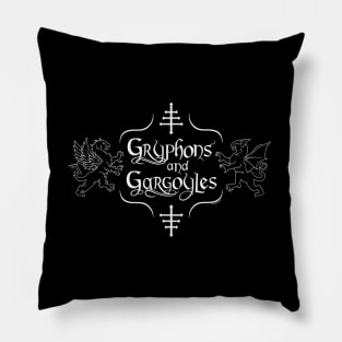 Gryphons and Gargoyles Pillow