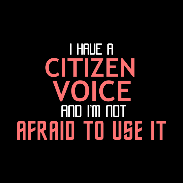 Citizen Voice Cool Typography Job Design by Stylomart