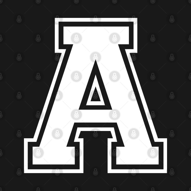 Initial Letter A - Varsity Style Design by Hotshots