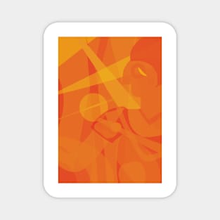 Orange Picasso Magnet