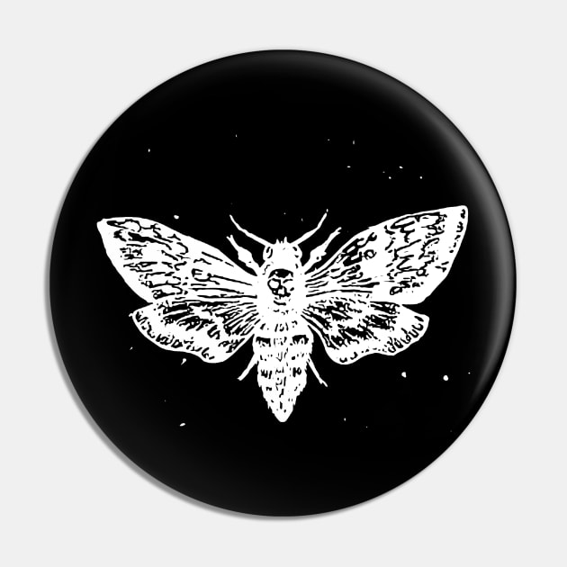 Death Head Moth Pin by BarrySullivan