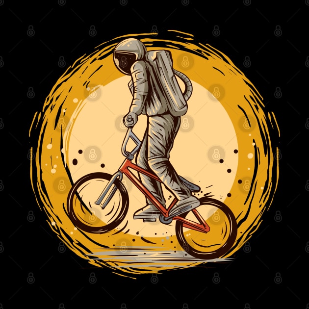 BMX LIFE Gift/ Astronaut freestyle/ bmx bike Gift by UranusArts