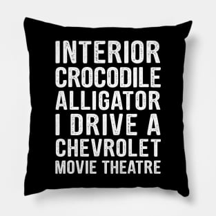 MEME INTERIOR CROCODILE ALLIGATOR FUNNY Pillow