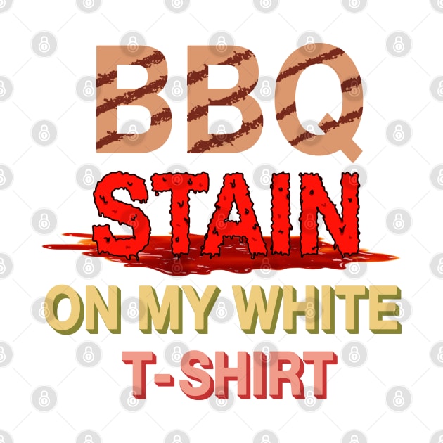 bbq stain on my white t-shirt replicated by rsclvisual