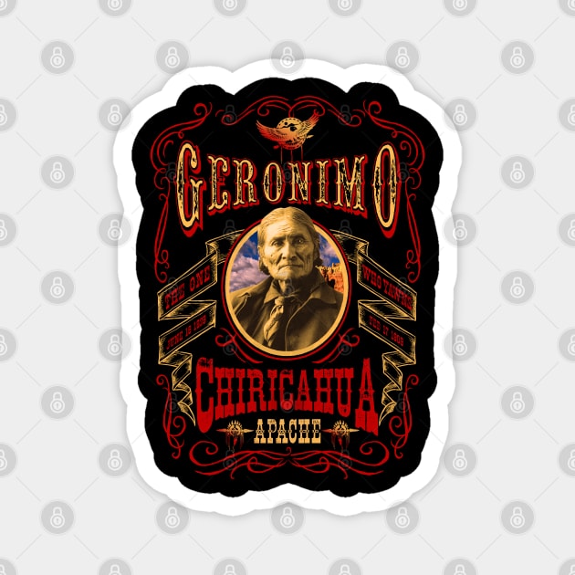 Geronimo Design Magnet by HellwoodOutfitters