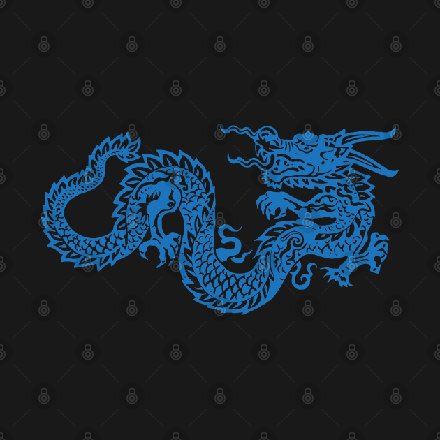 Blue Dragon Art - Blue Dragon - T-Shirt | TeePublic