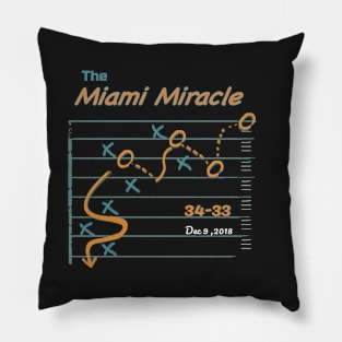 the Miami miracle t shirt Pillow