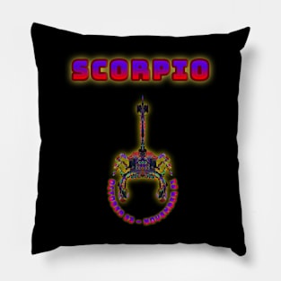 Scorpio 4b Black Pillow