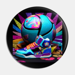 Shoes and basketball Pin