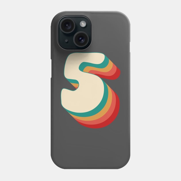 Number 5 Phone Case by n23tees