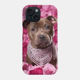 Staffy And Roses Phone Case