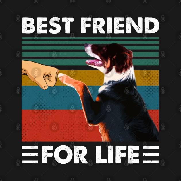 In the Zone: Border Collie Best Friend For Life on Sleek T-Shirt by HOuseColorFULL