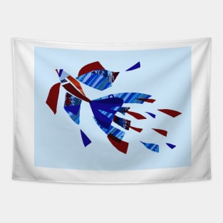 Snazzy Betta ~ Red and Blue Tapestry