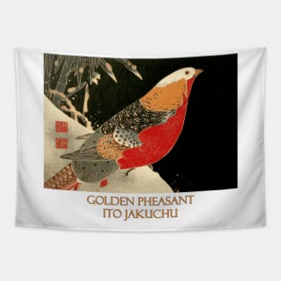 Golden Pheasant (circa 1900) by Ito Jakuchu Tapestry