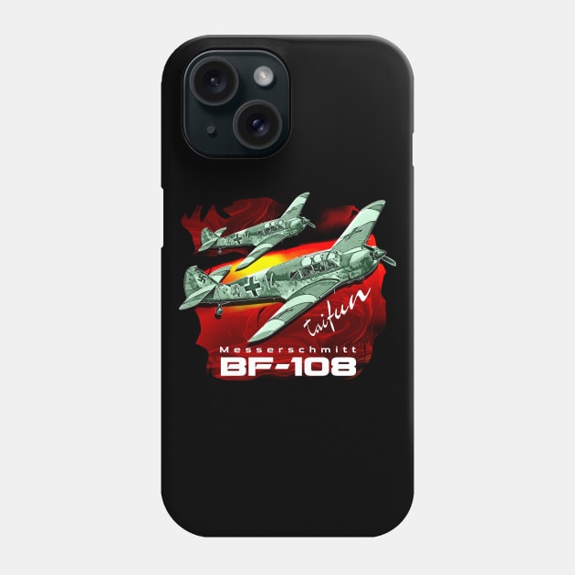 Messerschmitt ME-108 LuftwaffeWW2Fighter Aircraft Phone Case by aeroloversclothing