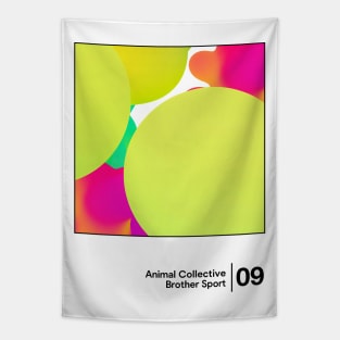 Animal Collective / Minimal Graphic Design Tribute Tapestry