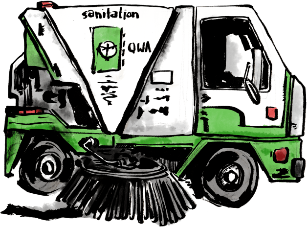 Sweeper Truck Kids T-Shirt by enoogs