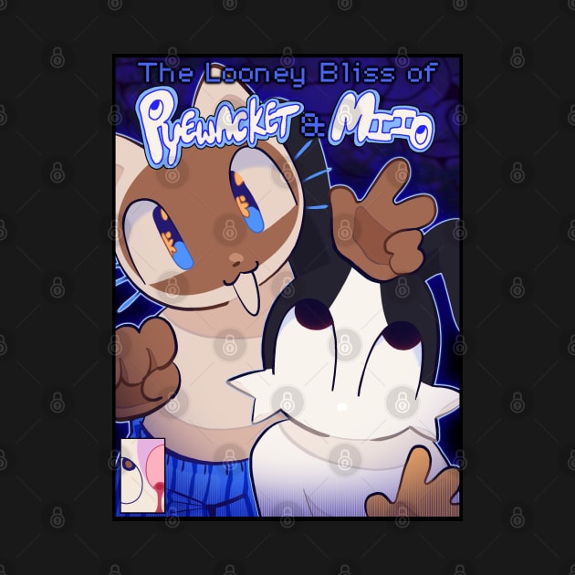 The Looney Bliss of Pyewacket and Miio Comic cover by YumeRabbet