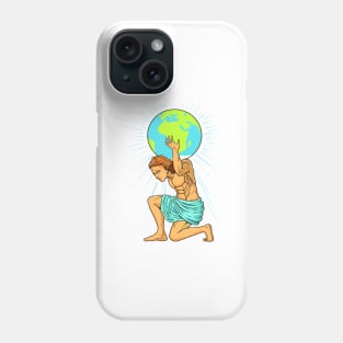 He carries the firmament - Atlas Phone Case