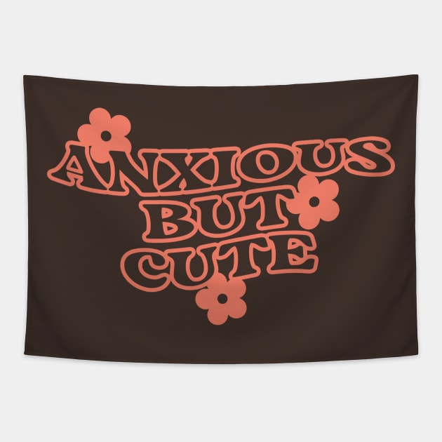 Anxious Cute Tapestry by Miozoto_Design